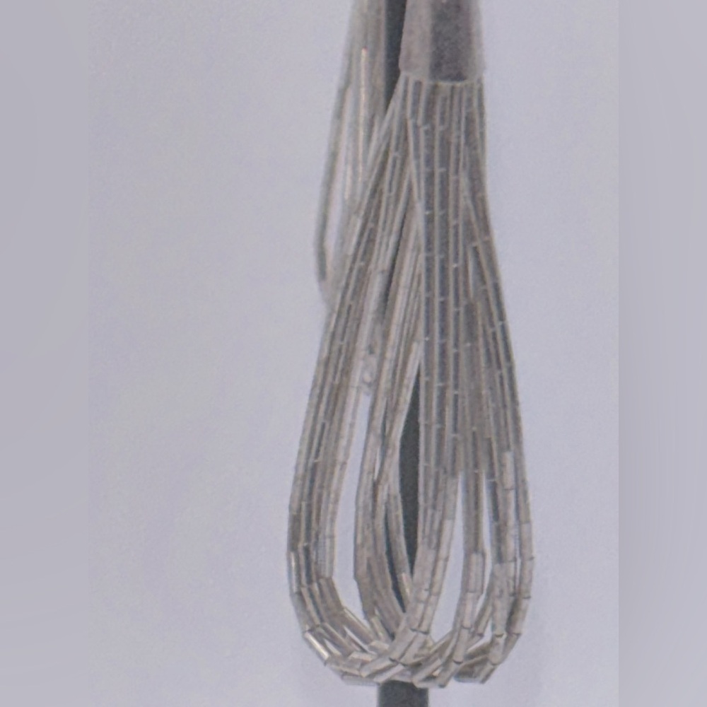 Native American Liquid Silver Dangle Earrings - image 3